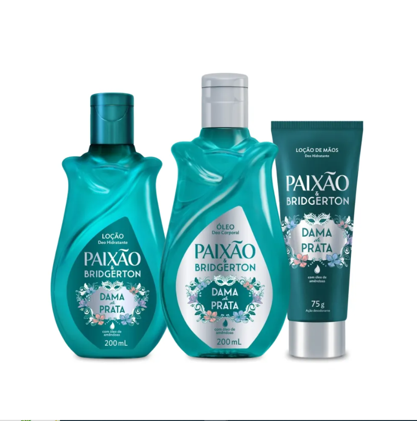 Produtos da collab Bridgerton Dama de Prata, Paixão