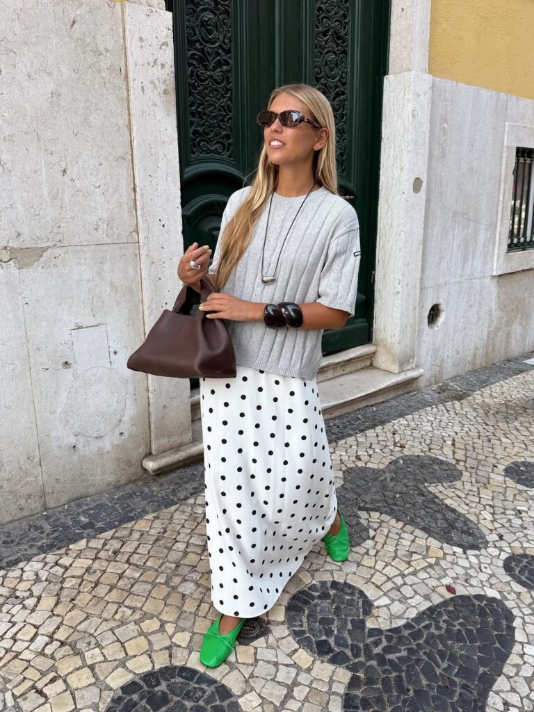 Look com sapato colorido