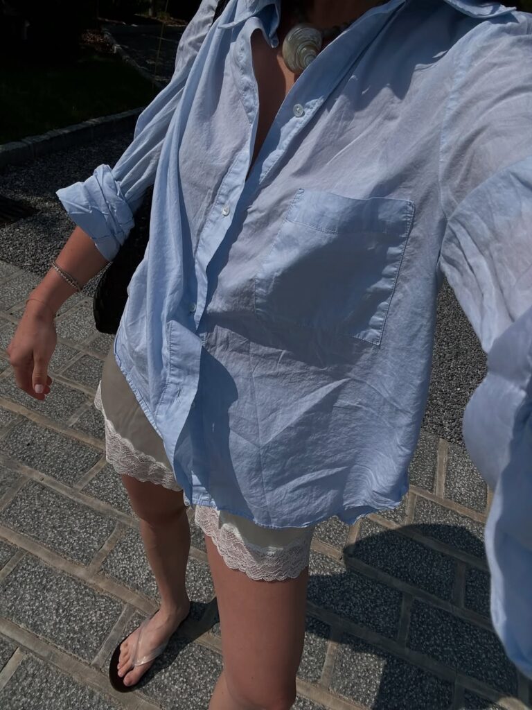 Look com short de pijama