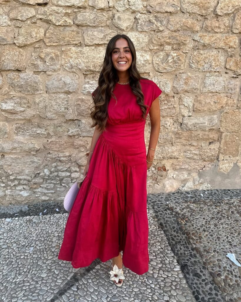 Vestido de natal vermelho