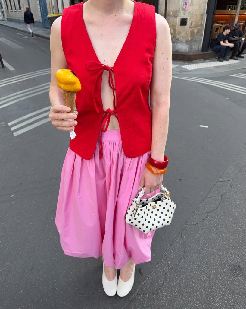 Combinação de rosa e vermelho