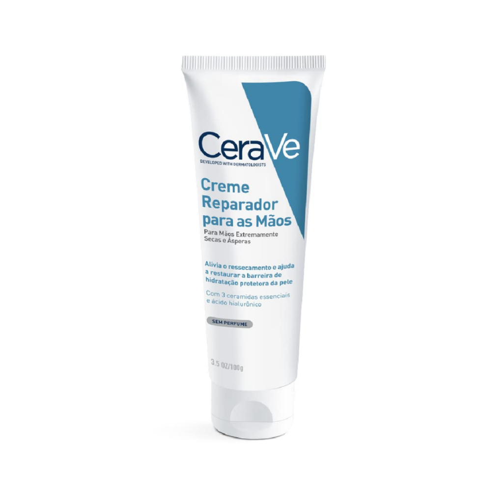 Embalagem do creme de mãos da CeraVe