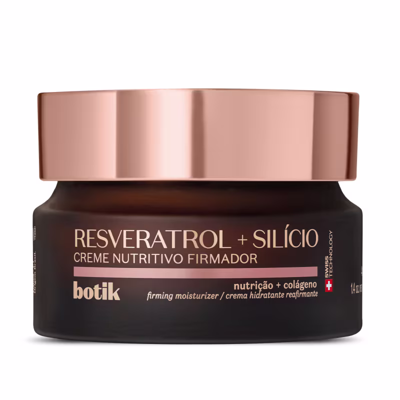 Creme nutritivo firmador Botik resveratrol e silício, de O Boticário