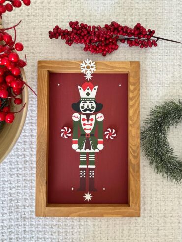 Quadro de quebra-nozes para a decoração de Natal