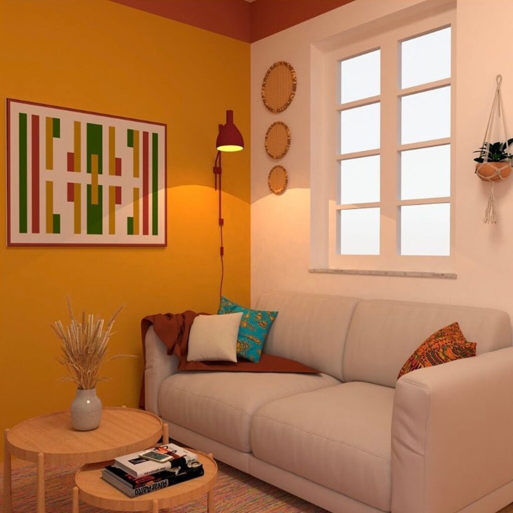 Tendência de decoração para sala de estar para 2026