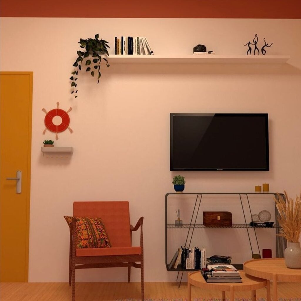 Tendência de decoração para sala de estar para 2026
