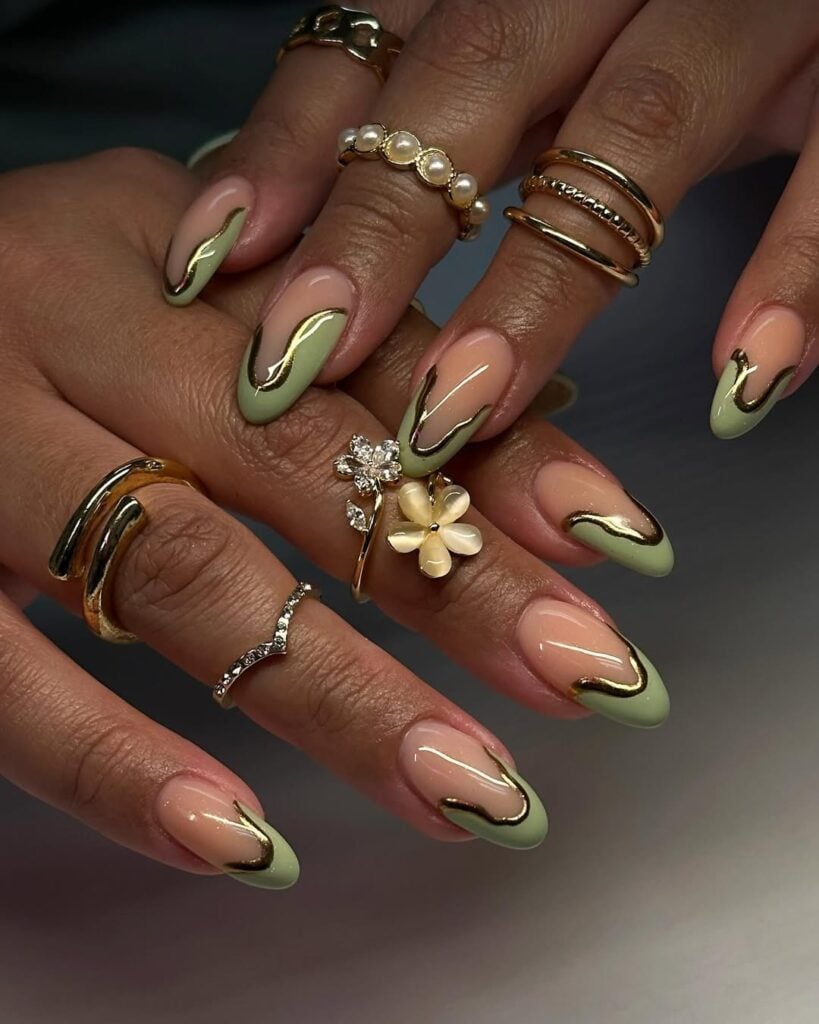Ideia de unhas para o Ano-Novo 2026