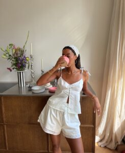 look com conjunto de linho para o verão