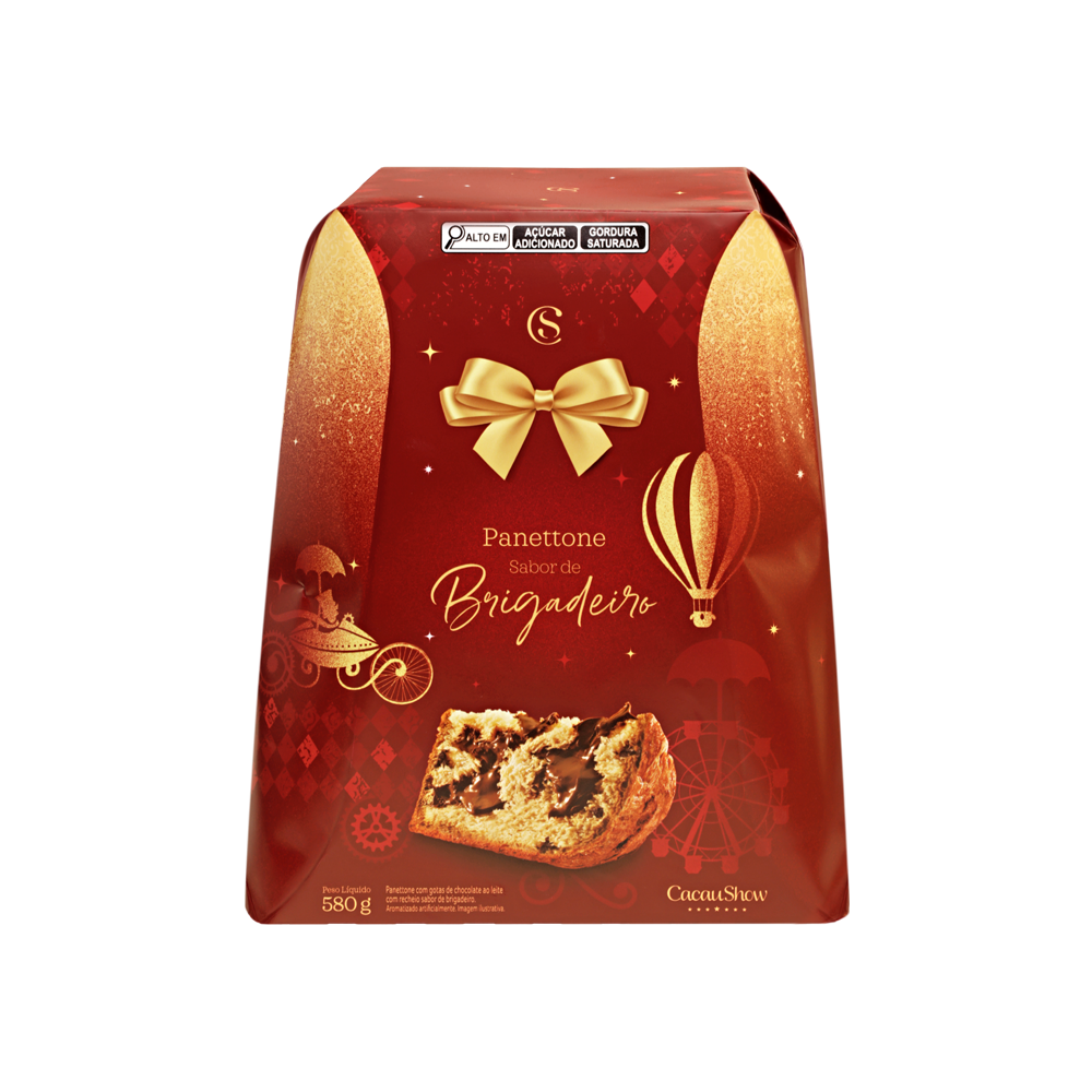 Panetone com Recheio de Brigadeiro 580g
