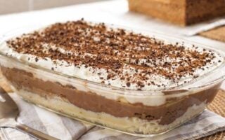 pavê de chocolate fácil para o Natal