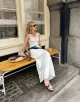 vestido com chinelo