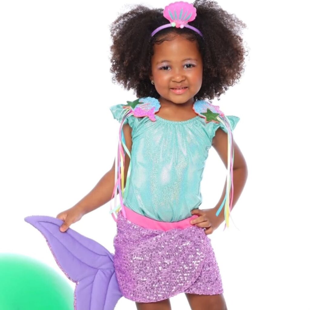 look de sereia para menina