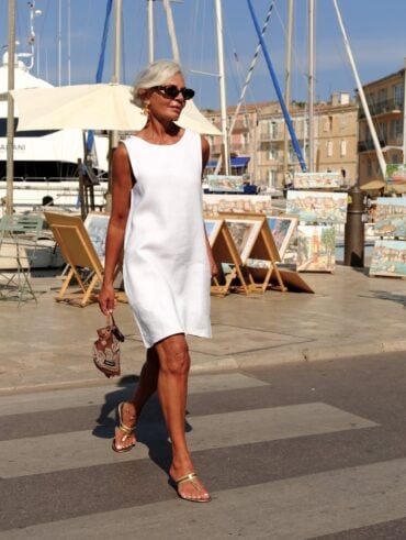 look com vestido curto branco