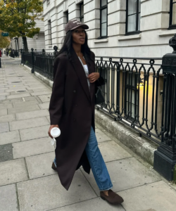 look com mocassim de camurça marrom