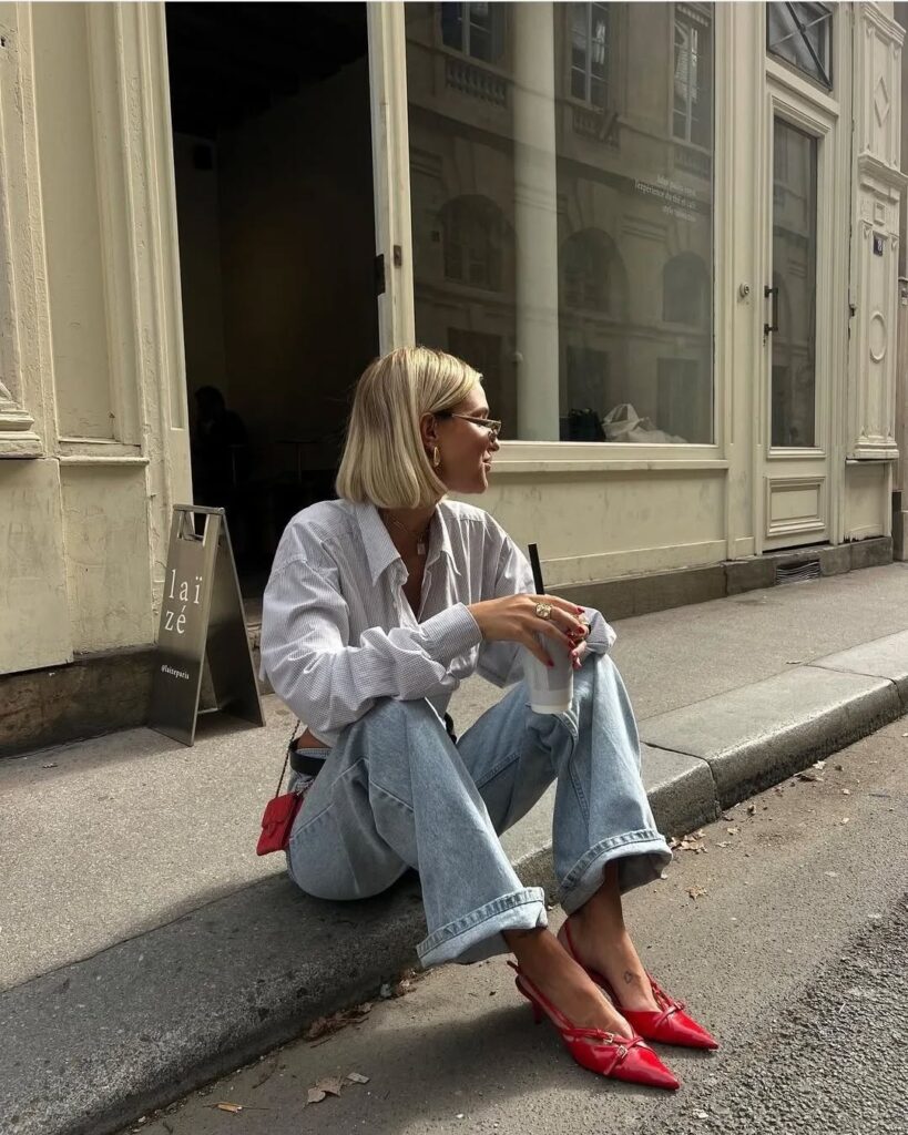 Looks com calçado vermelho