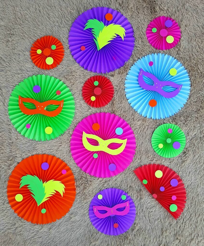 Elementos decorativos para o carnaval