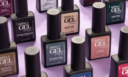 Embalagens dos esmaltes em gel da Impala