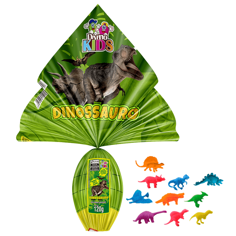 chocolate infantil de dinossauro