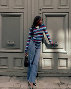 looks com blusa listrada