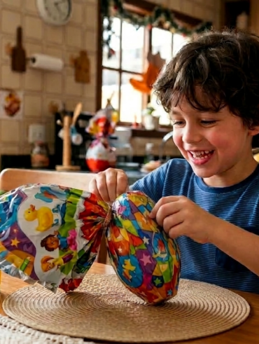 ovo de Páscoa infantil 2026