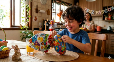 ovo de Páscoa infantil 2026