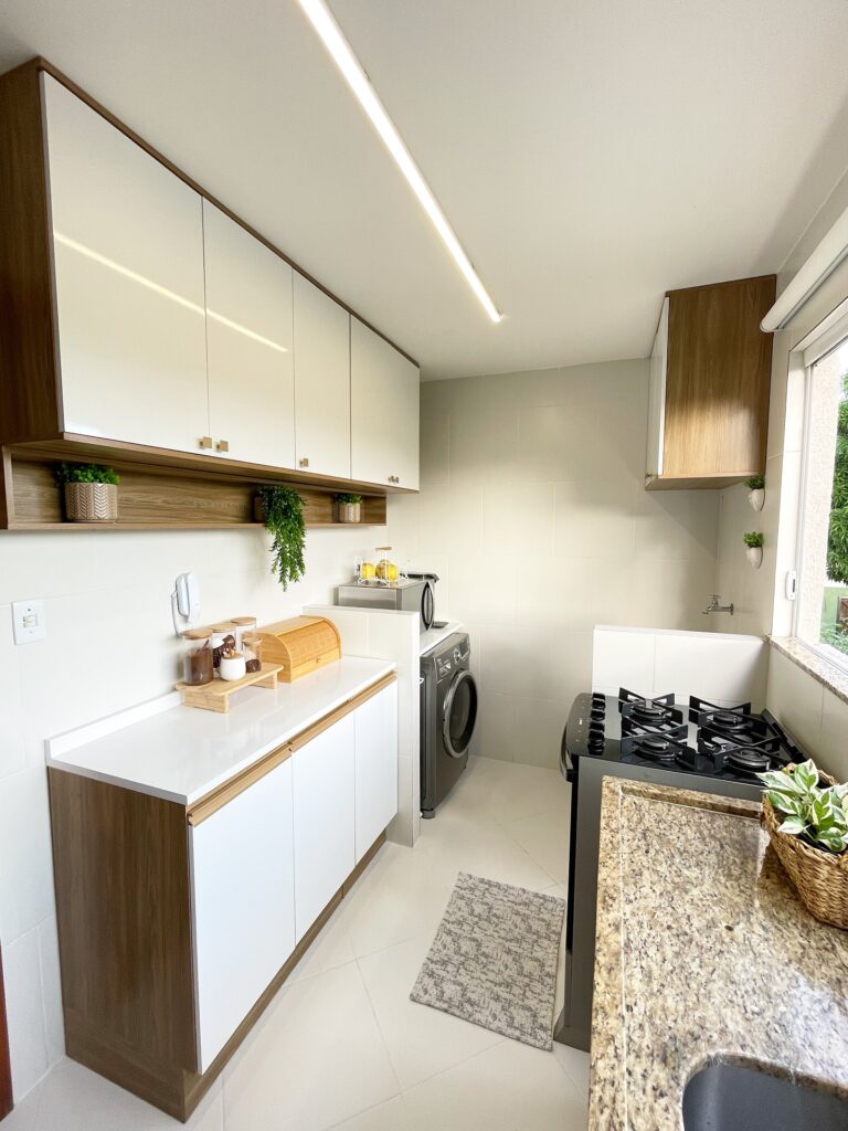 Cozinha modulada branco