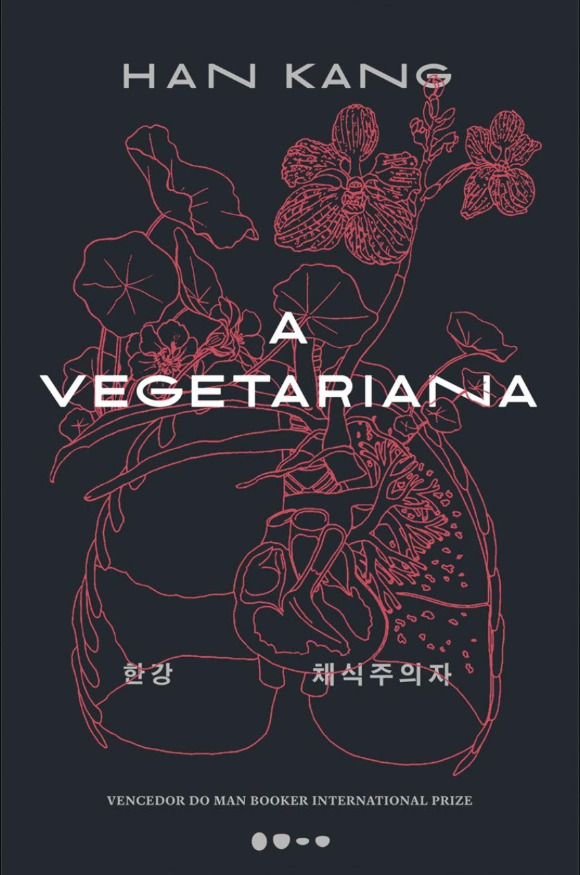 Capa do livro A Vegetariana, de Han Kang