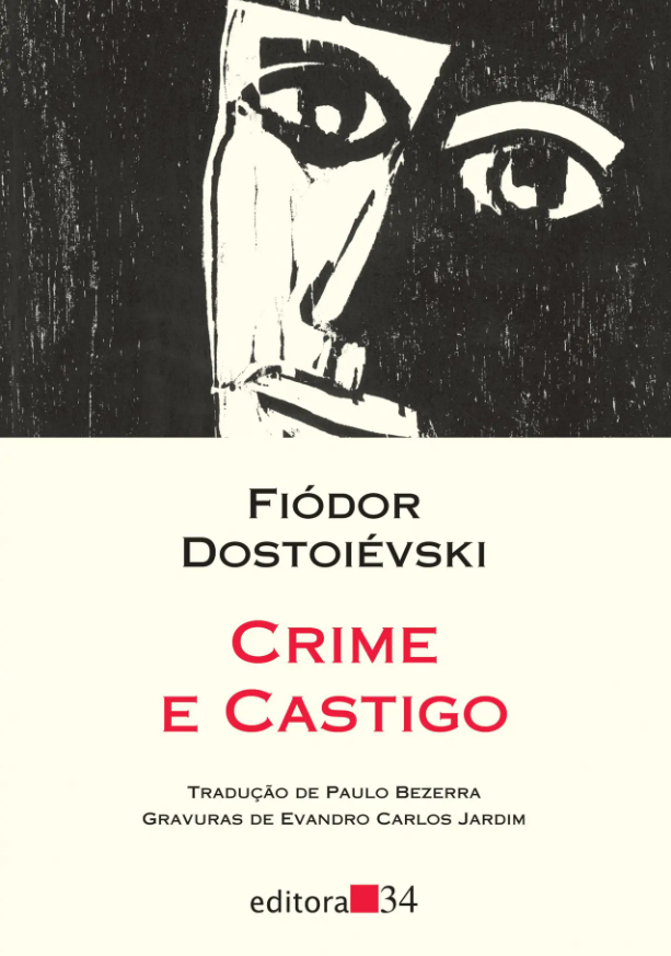 Capa de Crime e castigo, de Fiódor Dostoiévski