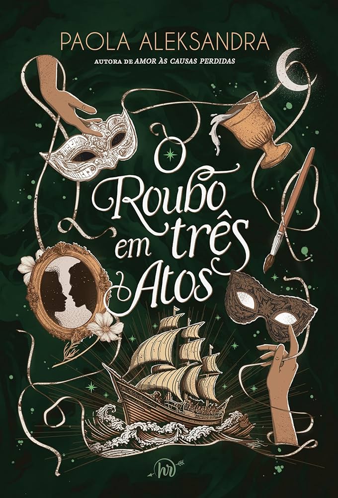 Capa do livro O roubo em três atos, da Paola Aleksandra