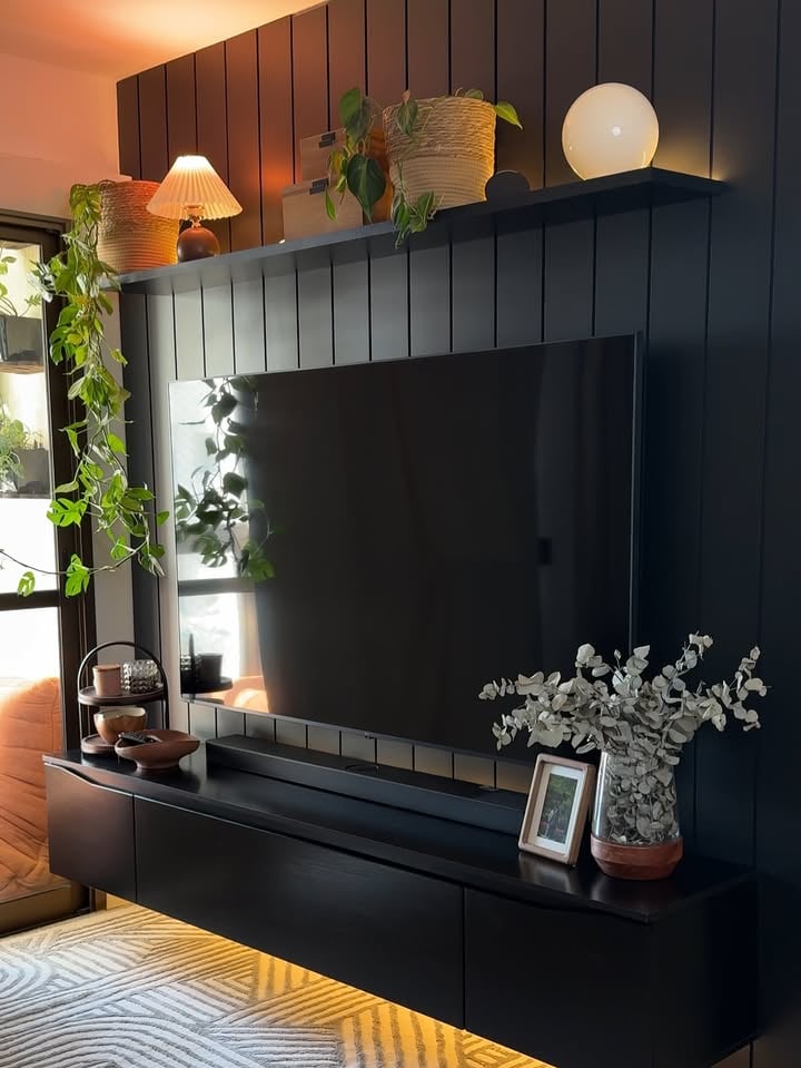 Sala de estar com estilo industrial