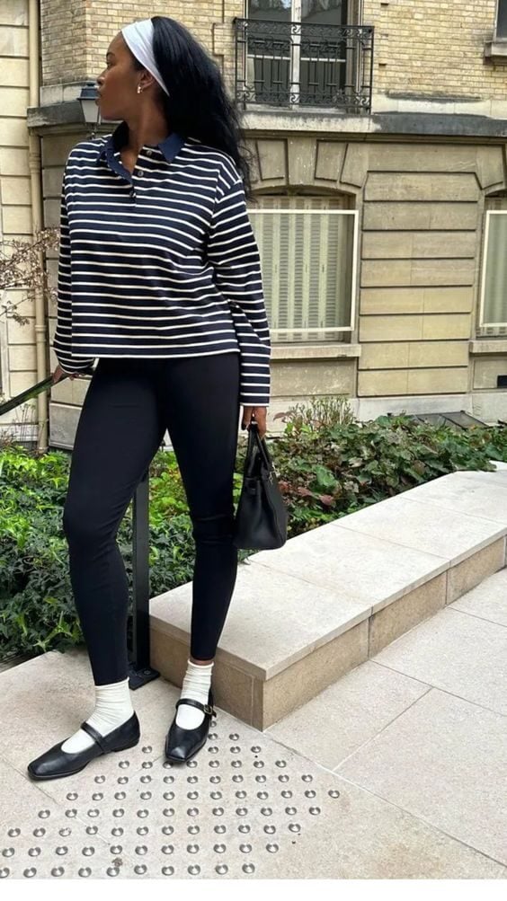 look com meia aparente