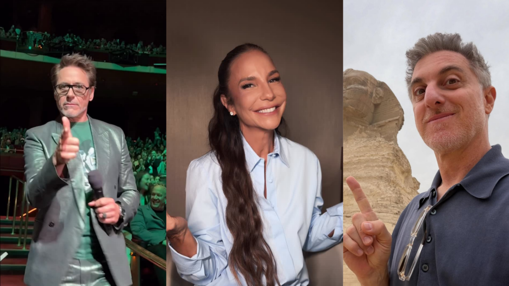Robert Downey Jr., Ivete Sangalo e Luciano Hulk