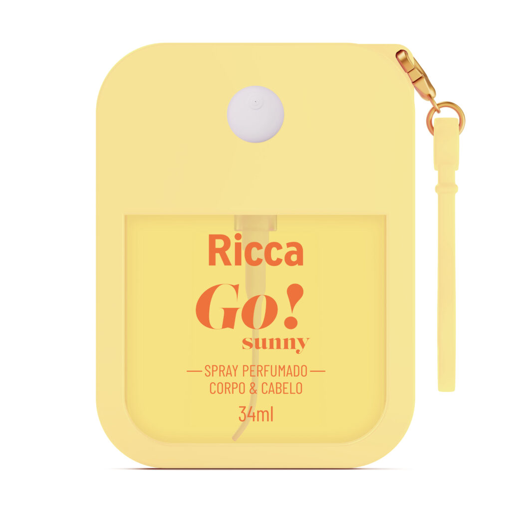 Ricca Spray Perfumado Desodorante Colônia Go! Ricca Sunny