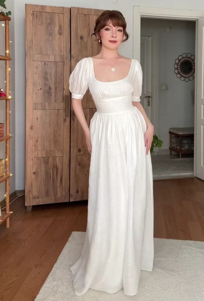 vestido de noiva modelo império