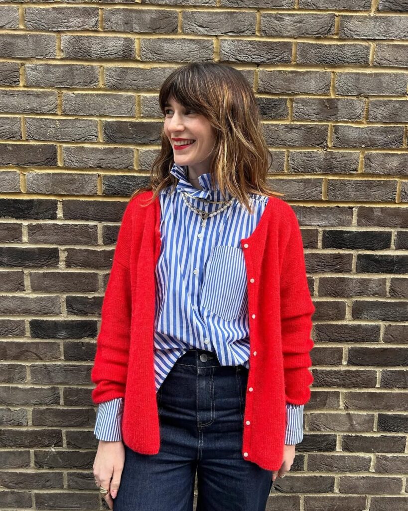 Looks com cardigan vermelho feminino