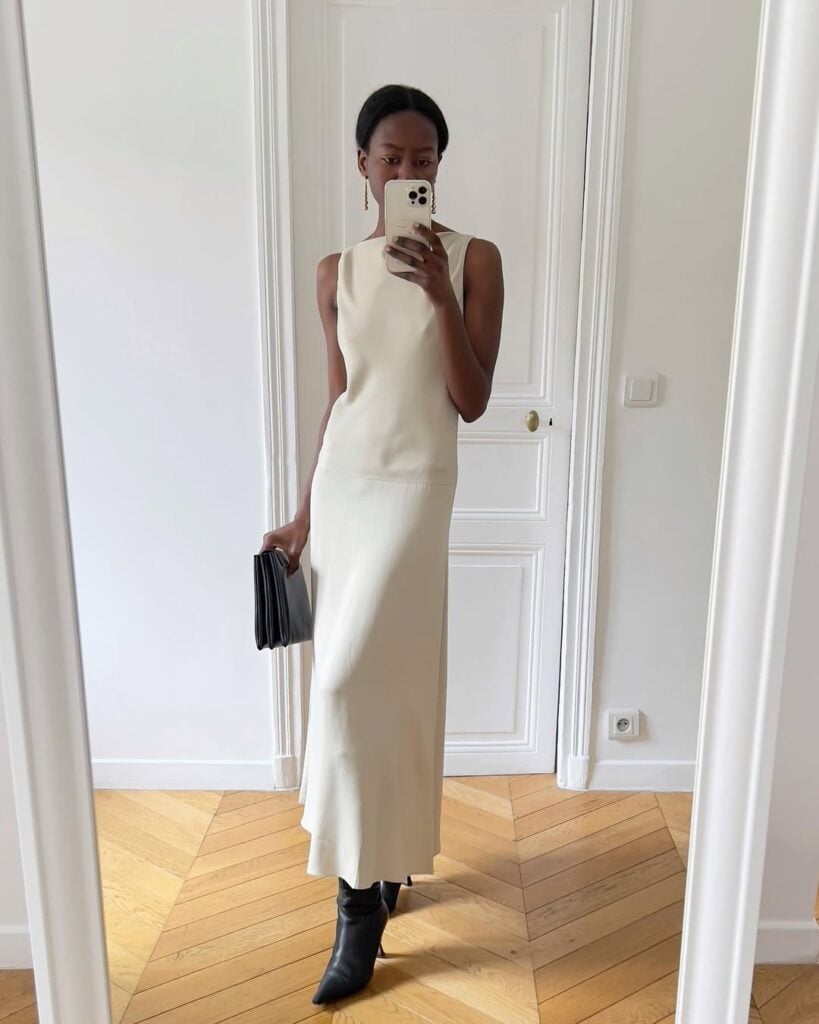vestido com bota