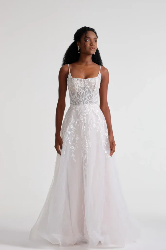 vestido de noiva evasê