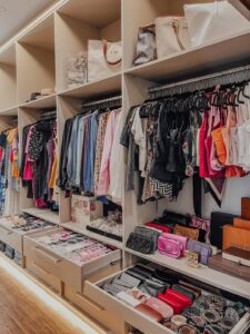Organização do closet