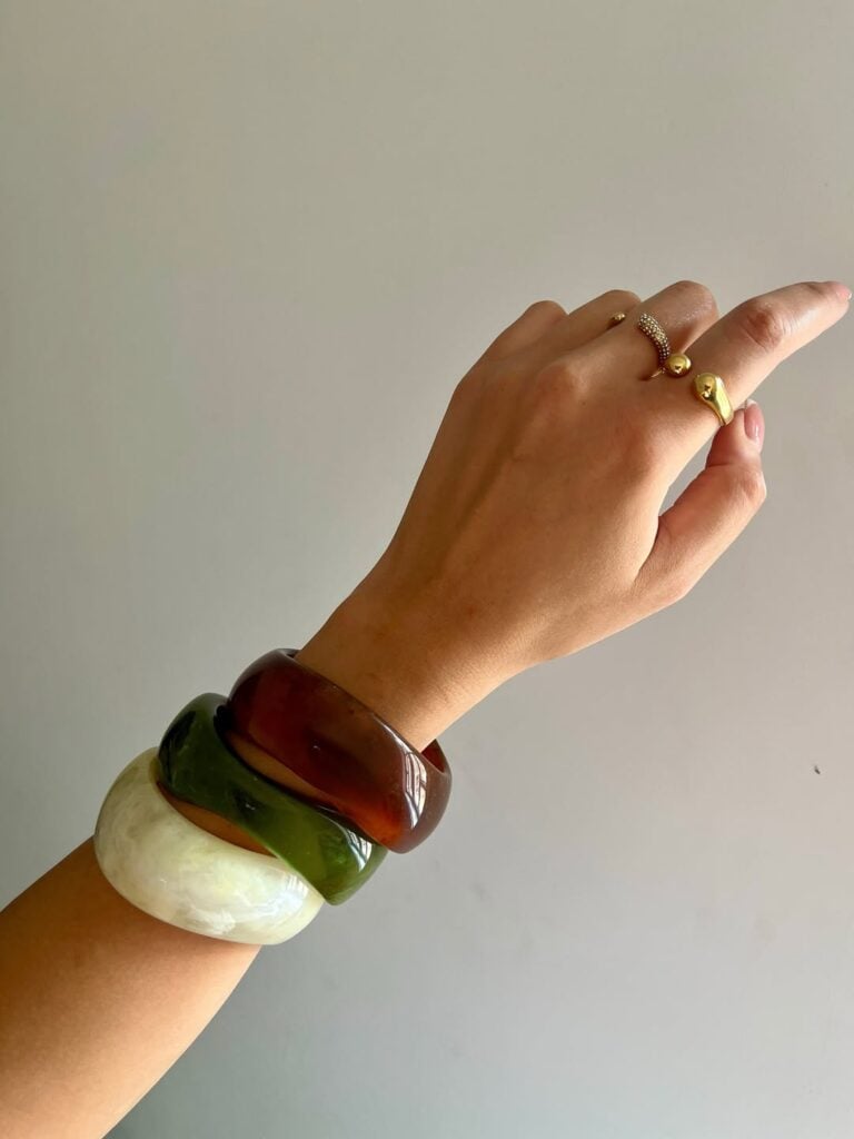 acessórios da moda, conjunto de braceletes