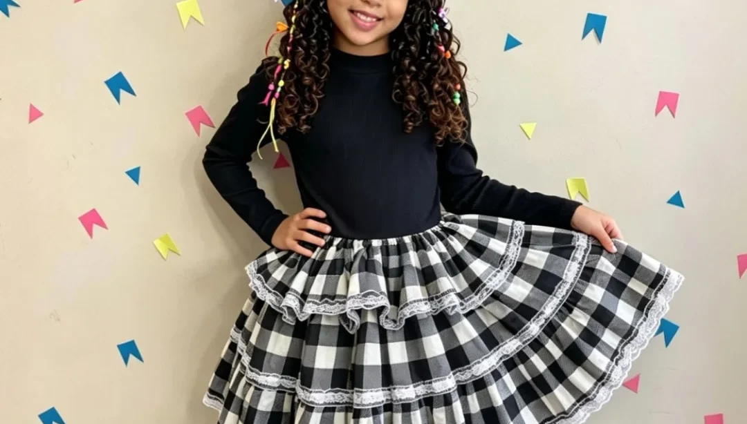 look de são joão para menina