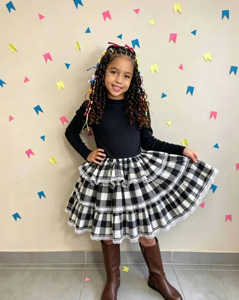 look de são joão para menina
