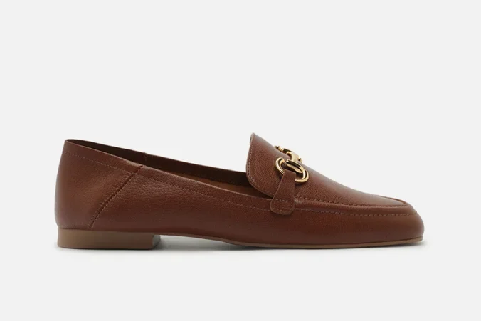 mocassim marrom feminino Arezzo