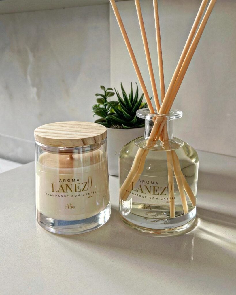 Vela e aromatizados de ambientes