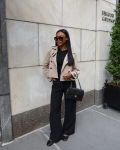 casaco trench coat curto