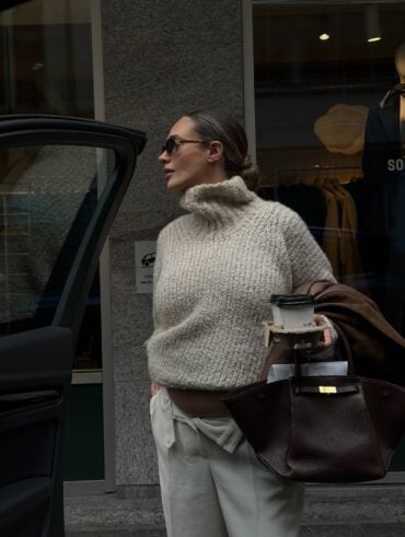 looks com suéter de trico